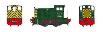 Class 02 D2861 in BR green with red bufferbeam