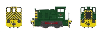 Class 02 D2864 in BR green with yellow bufferbeam