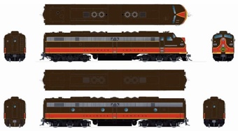 E8A & E8B EMD 4030 & 4105 of the Illinois Central - digital sound fitted