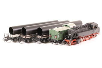 Mannesman Pipe Train - with Class BR 86 2-6-2, three wagons with pipe loads and brake van (3-rail AC)