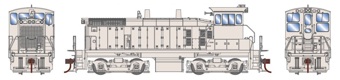 SW1500 EMD of the Southern Pacific - undecorated