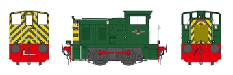 Class 02 Diesel Shunter in BR Green with wasp stripes - unnumbered