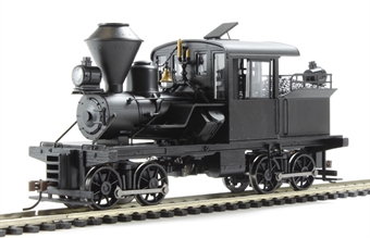 14T 2 truck sterns heisler painted, unlettered black