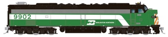E8A EMD 9924 "Walter T. Stanuch" of the Burlington Northern - digital sound fitted