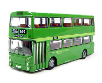 GM Standard Atlantean d/deck bus in "London Country" green