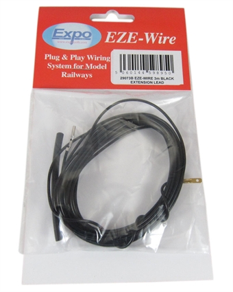 Extension Lead With Heat Shrink - 3m - Black - Suitable For Use With 280-70 & 280-71