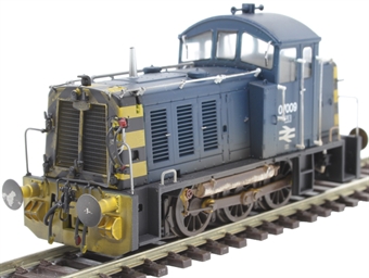 Class 07 shunter 07009 in BR blue - weathered