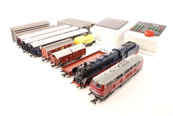 Passenger & Freight Twin Train Set (DCC fitted, 3-rail AC)