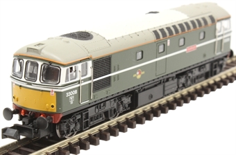 Class 33/0 33008 "Eastleigh" in BR green with small yellow panels - Digital fitted