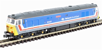 Class 50 50037 "Illustrious" in original Network SouthEast livery - Digital fitted