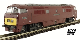 Class 52 'Western' D1065 "Western Consort" in BR maroon with small yellow panels - Digital fitted