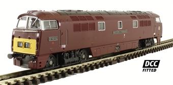 Class 52 'Western' D1012 "Western Firebrand" in BR maroon with small yellow panels - Digital fitted