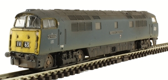 Class 52 'Western' D1009 "Western Invader" in BR Blue with full yellow ends - weathered