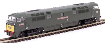 Class 52 'Western' D1035 "Western Yeoman" in BR green with small yellow panels - Digital fitted
