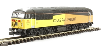 Class 56 56105 in Colas Rail Freight orange, yellow & black (Doncaster built)