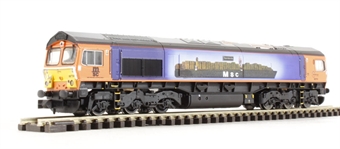 Class 66 66709 "Sorrento" in MSC/GBRF blue & orange