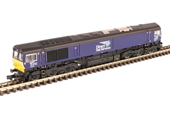 Class 66/4 66421 in Direct Rail Services plain blue - Digital fitted