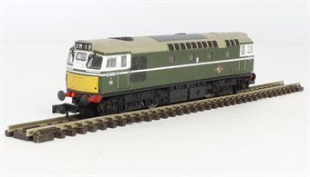 Class 27 D5401 in BR green with small yellow panels