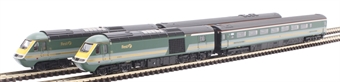 Class 43 HST 4-car book set in First Great Western green and white - 43005, 43009 with 2 Mk3 coaches
