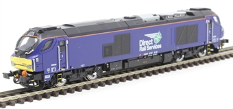 Class 68 68026 in Direct Rail Services plain blue