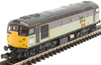 Class 26 26004 in Railfreight coal sector triple grey - Digital fitted
