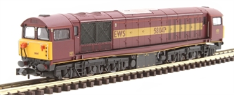Class 58 58047 in EWS maroon & gold