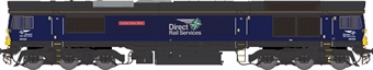 Class 66 66428 "Carlisle Eden Mind" in Direct Rail Services plain blue - Digital fitted