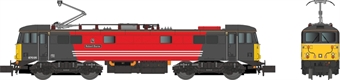 Class 87 87035 "Robert Burns" in Virgin Trains red and black
