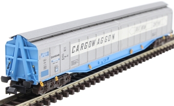 Cargowaggon bogie ferry wagon in grey and blue with white stripe - 33 80 279 7586-4P 