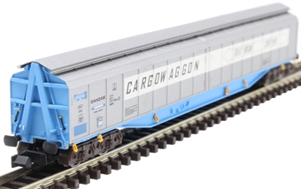 Cargowaggon bogie ferry wagon in grey and blue with white stripe - 33 80 279 7656-6P
