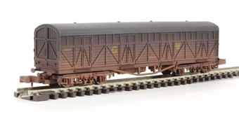 Siphon H milk wagon in GWR livery - 1424 - weathered