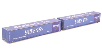 45ft curtain-sided containers "Stobart Less Co2 Rail" - 450012-5 & 450013-0 - pack of 2