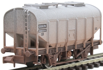 4-wheel bulk grain hopper in BR grey - B885310 - weathered