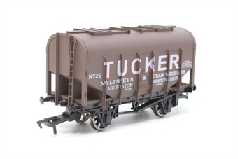 4-wheel bulk grain hopper "Tucker, Maltsters & Grain, Newton Abbot" - No 26 - Limited Edition of 154 for Wessex Wagons