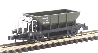 Dogfish' ballast hopper in BR departmental olive - DB993138