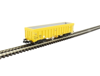 IOA 'Merlin' bogie ballast wagon in Network Rail yellow - 705992 014-8 