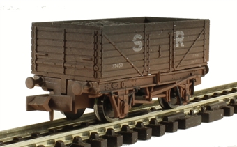 7-plank open wagon in Southern Railway brown - 37459 - weathered
