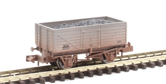 7-plank open wagon in BR grey - P238840 - weathered