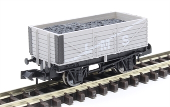 7-plank open wagon in LMS grey - 302085 