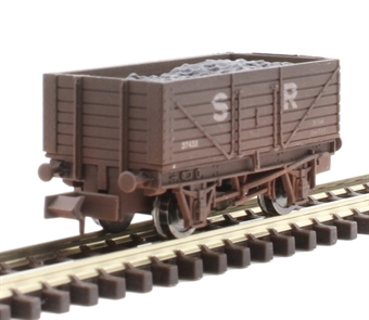 7-plank open wagon in SR brown - 37433 - weathered