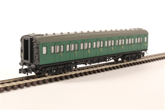 Maunsell third class corridor S810S in BR southern region green