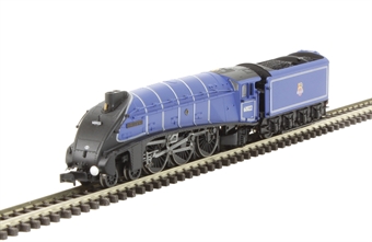 Class A4 steam locomotive 60022 "Mallard" in BR dark blue with early crest & double chimney. DCC fitted