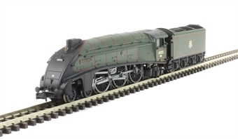 Class A4 steam locomotive 60022 "Mallard" in BR green with early crest & double chimney. DCC fitted