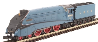 Class A4 4-6-2 4468 "Mallard" in LNER garter blue with valances