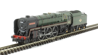 Class 7MT Britannia 4-6-2 70021 "Morning Star" in BR green with late crest