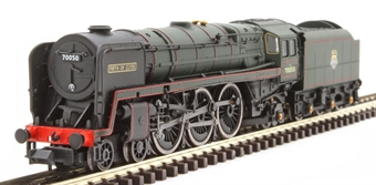 Class 7MT 4-6-2 'Britannia' 70050 "Firth of Clyde" in BR green with early emblem