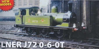 Class J72 0-6-0 68723 in BR lined green with late crest - Cancelled from production