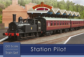 The Station Pilot train set with LNWR 'Coal Tank' and three Mk1 coaches