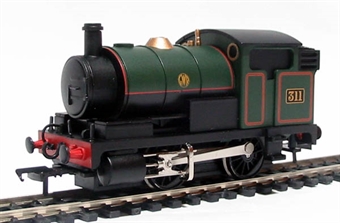 Junior 0-4-0T 311 in GWR green livery