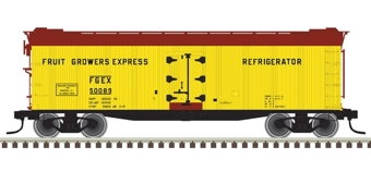 40' Rebuilt Wood Refrigerator Car, Fruit Growers Express